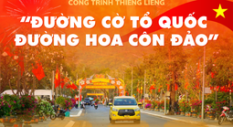 Sáng nay, khánh thành công trình “Đường cờ Tổ quốc - Đường hoa Côn Đảo”