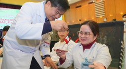 Hiến máu giữa ngày giá rét, lan tỏa tinh thần sẻ chia