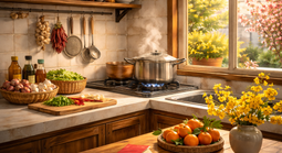 Những góc nhà gợi Tết