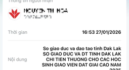 Vụ nhiều học sinh Đắk Lắk chờ tiền thưởng: Sở GD-ĐT đã chuyển tiền