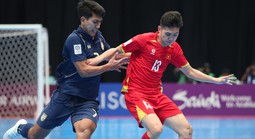 Futsal Việt Nam thua tối thiểu Thái Lan, đi tiếp với ngôi nhì bảng