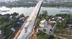 Hình ảnh tuyến đường trục trung tâm qua siêu phường ở Đồng Nai sắp thông xe