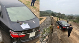 Người đàn ông có biểu hiện bất thường để xe ô tô, điện thoại bên hồ với tờ giấy "tuyệt mệnh"