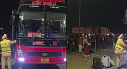 Xe khách 41 chỗ "nhồi" 72 người, chủ xe và tài xế bị phạt gần 200 triệu đồng