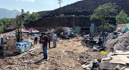 Đà Nẵng: Phát hiện bãi tập kết chất thải không phép ở Bà Nà