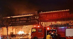 Cháy lớn tại nhà hàng, nam nhân viên trẻ tuổi mắc kẹt tử vong