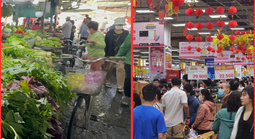 Khung cảnh trái ngược ở siêu thị và chợ truyền thống TPHCM ngày 26 Tết