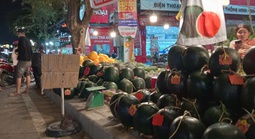 Tối 28 Tết, dưa hấu ở Cần Thơ “xả hàng” còn 8.000 đồng/kg