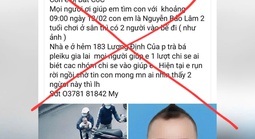 Xác minh thông tin bắt cóc bé 2 tuổi ở Gia Lai