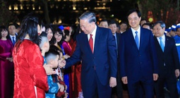 Tổng Bí thư Tô Lâm thăm, chúc Tết Đảng bộ, chính quyền và nhân dân Hà Nội