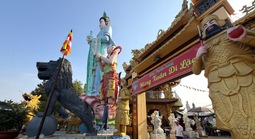 Đầu năm, vãn cảnh chùa trên cù lao sông Đồng Nai