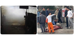 Nổ bình nén khí, 2 người thương vong