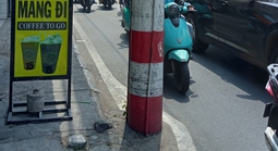 Mối nguy từ trụ điện dưới đường