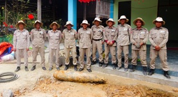 Phát hiện bom nặng hơn 226 kg chỉ cách móng nhà 40 cm ở Quảng Trị