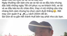 Bị tài xế xe tải "bóc phốt" vì đuổi khách, quán ăn ở Huế nói gì?