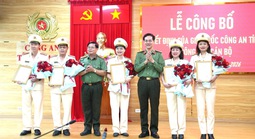 Công an tỉnh Gia Lai công bố các quyết định về công tác cán bộ