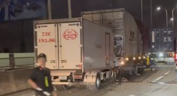 Clip va chạm tóe lửa trên cao tốc TPHCM - Long Thành, 1 tài xế tử vong