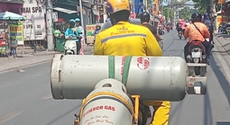 Chở gas không an toàn