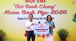 Rộn ràng hội thi gói bánh chưng lan tỏa nghĩa tình Xuân Bính Ngọ