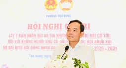 Cử tri tín nhiệm 100%, giới thiệu ông Trần Lưu Quang ứng cử đại biểu Quốc hội