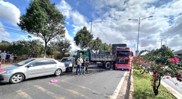 Nguyên nhân ban đầu vụ tai nạn giao thông liên hoàn giữa xe đầu kéo và 6 ô tô