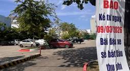 Bắt đầu thu phí trông giữ xe ô tô tại 4 bãi xe công cộng ở "siêu phường" Trấn Biên