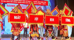 NSND Triệu Trung Kiên với tác phẩm cổ động bầu cử Quốc hội và Hội đồng Nhân dân các cấp