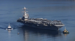 Tàu sân bay lớn nhất thế giới USS Gerald R. Ford gặp hỏa hoạn ở Trung Đông