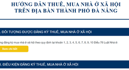 Tiếp cận dự án nhà ở xã hội ở Đà Nẵng chỉ bằng một cú nhấp chuột