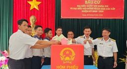 Bầu cử sớm tại 2 đảo tiền tiêu ở Cà Mau