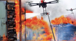Lần đầu tại Việt Nam: Ra mắt UAV chữa cháy bầy đàn, tiếp cận cả hẻm sâu