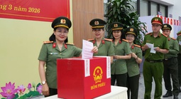 Tổ bầu cử số 21 ở Huế đã hoàn thành bầu cử