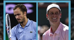 Medvedev ngắt chuỗi 34 trận thắng của Alcaraz, Sinner lần đầu vào chung kết Indian Wells 2026