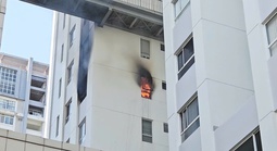 Cháy căn hộ chung cư trên đường Mai Chí Thọ, TPHCM