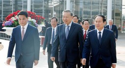 Những hình ảnh Tổng Bí thư Tô Lâm làm việc với Ban Chấp hành Đảng bộ TP Hải Phòng