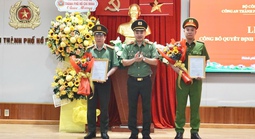 Công bố quyết định bổ nhiệm Thủ trưởng Cơ quan ANĐT và Thủ trưởng Cơ quan CSĐT Công an TPHCM