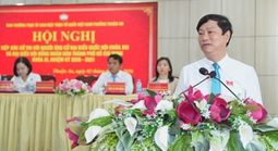 Phó Bí thư Thành ủy, Chủ tịch HĐND TPHCM Võ Văn Minh tiếp xúc cử tri tại phường Thuận An