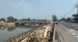 Cận cảnh thi công nút giao cầu Mỹ An sau khi hộ dân cuối cùng rời đi