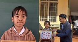 Hành động đẹp của nữ học sinh lớp 6 ở Gia Lai