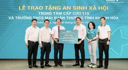 BIDV trao 1 tỉ đồng cho chương trình an sinh xã hội trên địa bàn tỉnh Khánh Hòa
