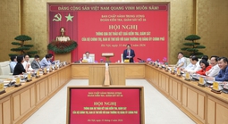 Thông qua Báo cáo kiểm tra, giám sát của Bộ Chính trị đối với Ban Thường vụ Đảng ủy Chính phủ