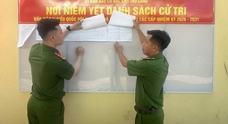 Công an tỉnh An Giang đảm bảo an ninh trật tự cho ngày bầu cử sớm tại Thổ Châu