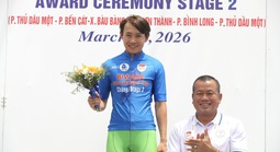 Nguyễn Thị Thật thắng chặng 2 Giải xe đạp Biwase Tour of Vietnam 2026