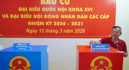 Cận cảnh buổi bầu cử thử nghiệm tại phường Diên Hồng, TPHCM