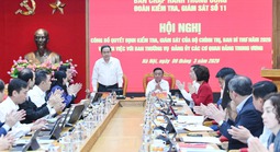 Công bố quyết định kiểm tra, giám sát Ban Thường vụ Đảng ủy các Cơ quan Đảng Trung ương