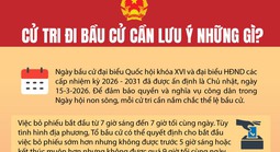 [Infographic] Cử tri đi bầu cử cần lưu ý những gì?