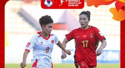 U20 nữ Việt Nam thua đậm trước U20 Trung Quốc