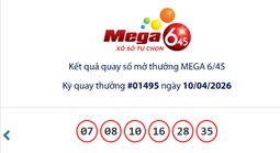 Xổ số Vietlott có vé Mega 6/45 trúng giải Jackpot hơn 79,1 tỉ đồng
