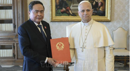 Chủ tịch Quốc hội Trần Thanh Mẫn tiếp kiến Giáo hoàng Leo XIV