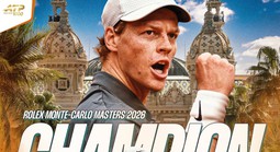 Sinner hạ Alcaraz, "giật" top 1 và thành người thứ 2 trong lịch sử có kỷ lục không tưởng